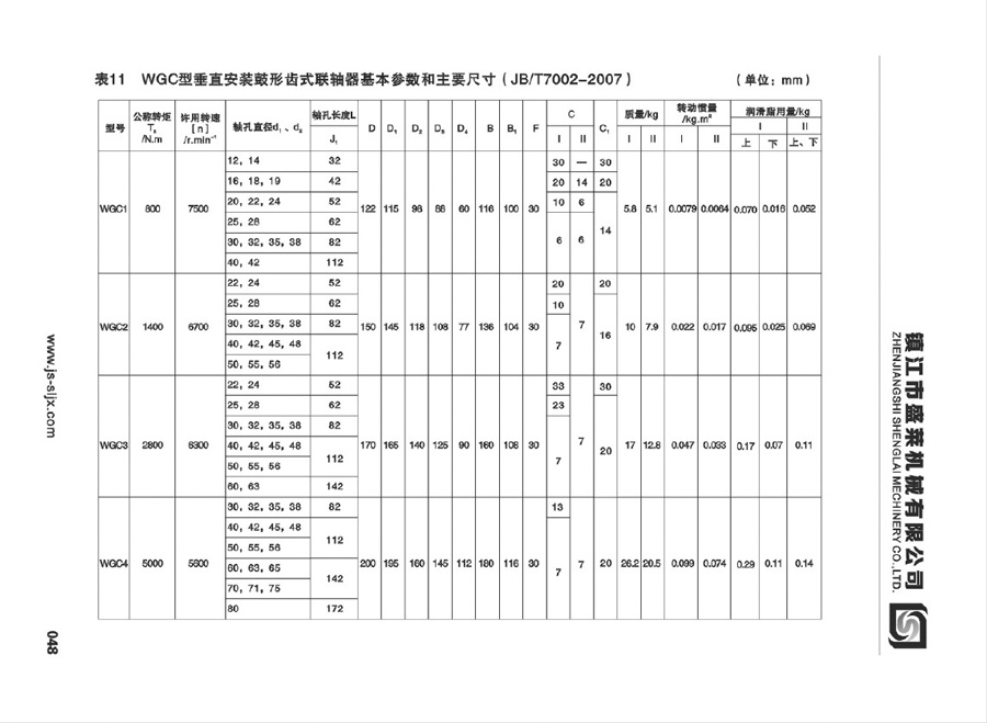 WGC型鼓形齿球盟会国际官网登录（中国）科技有限公司官网